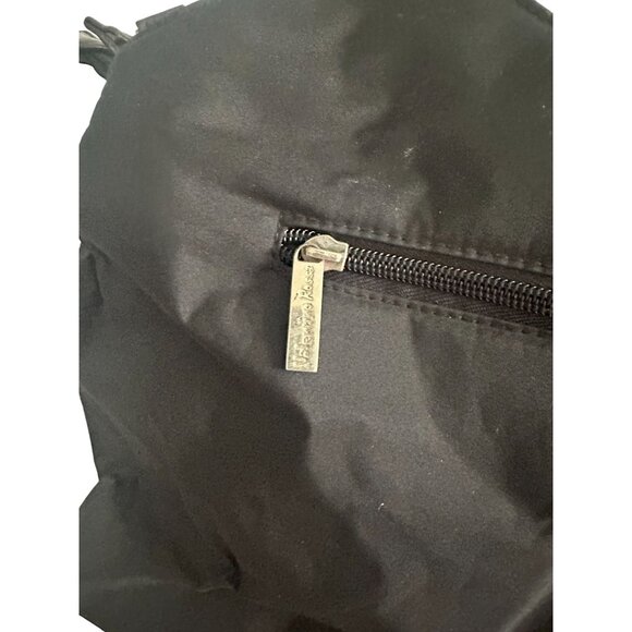 VALENTINO ROSSA Black Brown Logo Shoulder Tote Bag - Picture 8 of 11